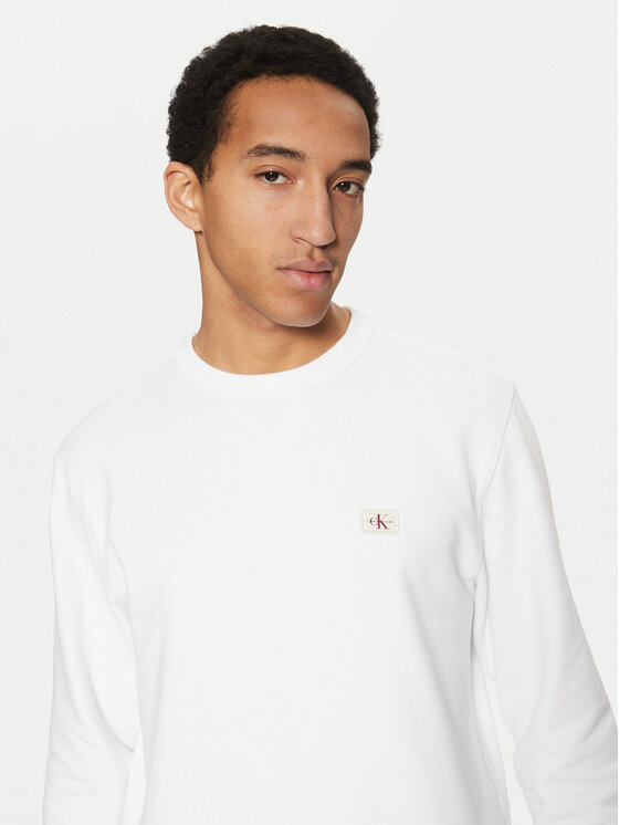 Calvin Klein Jeans Calvin Klein Jeans Mikina J30J327115 Bílá Regular Fit