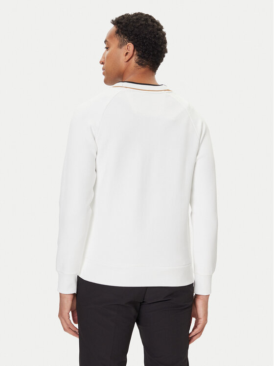 BOSS BOSS Cardigan Sardigan 50543472 Bianco Relaxed Fit