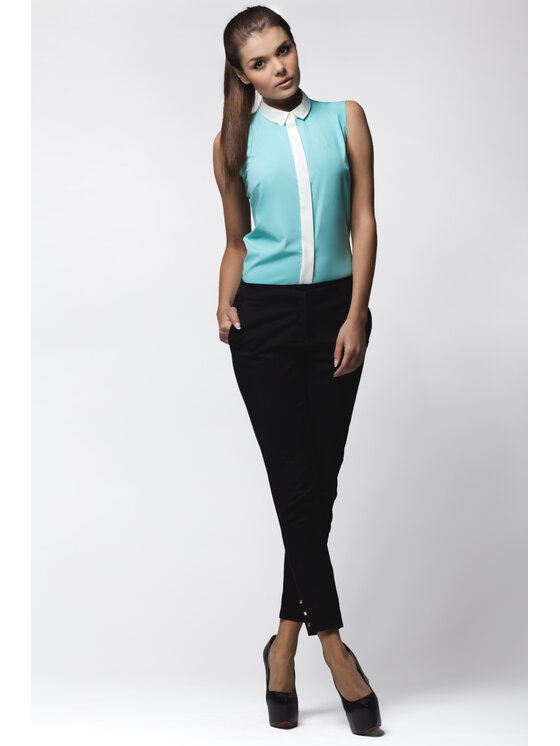 Awama Awama Koszula A023 Niebieski Basic Fit