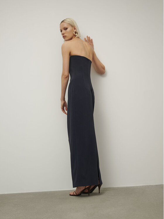 La Mania La Mania Sukienka codzienna MUSE Granatowy Classic Fit