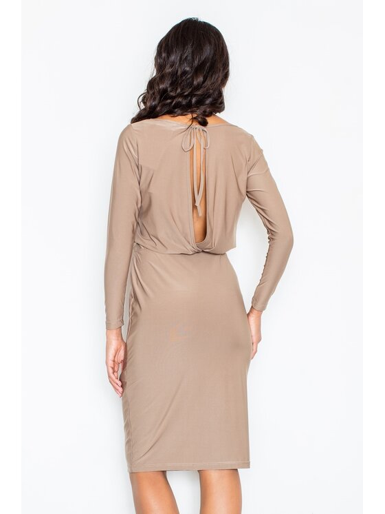 FIGL FIGL Šaty M326 Béžová Regular Fit