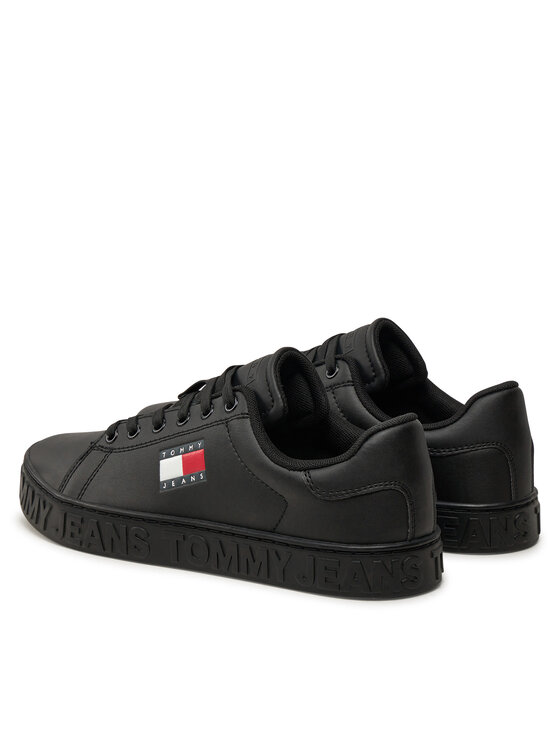Tommy Jeans Tommy Jeans Tenisice Tjw Logo Outsole Sneaker Ess EN0EN02703 Crna