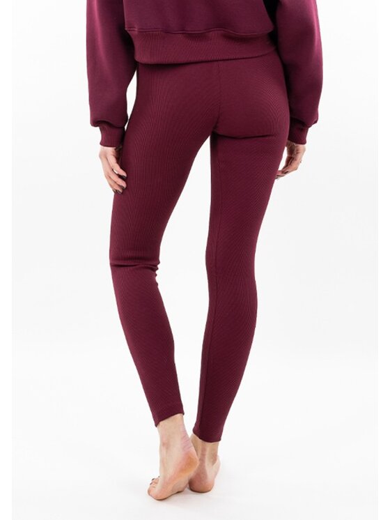 DKaren Sport DKaren Sport Legginsy LOseye Bordowy Classic Fit