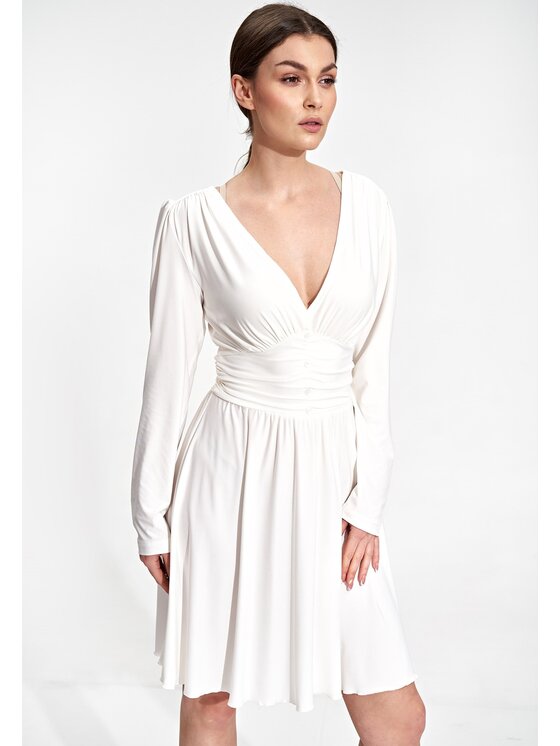 FIGL FIGL Φόρεμα M861 Λευκό Regular Fit