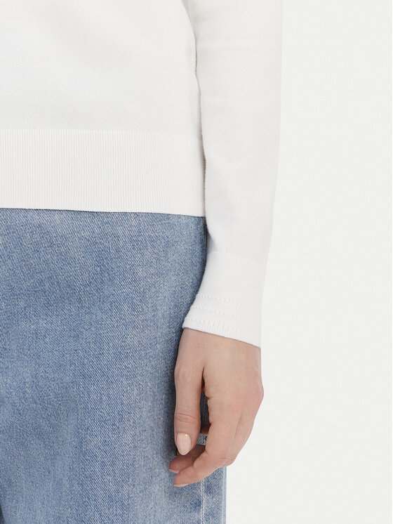 Tommy Hilfiger Tommy Hilfiger Пуловер WW0WW42050 Бял Regular Fit