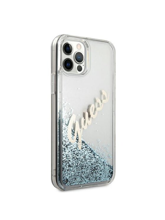 Guess Guess Etui na telefon iPhone 12 Pro Max Niebieski