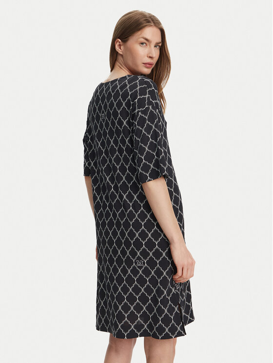 Max Mara Beachwear Max Mara Beachwear Každodenné šaty Aidone 2516621079 Čierna Relaxed Fit