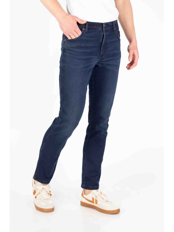 Wrangler Wrangler Jeansy Texas Slim Wild Horse Granatowy Regular Fit