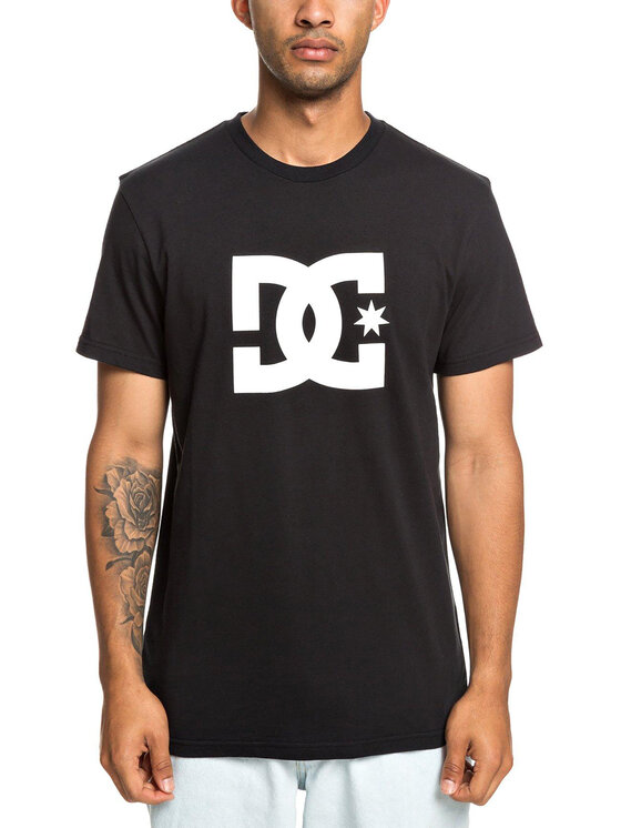DC DC T-shirt EDYZT03900 Nero Regular Fit
