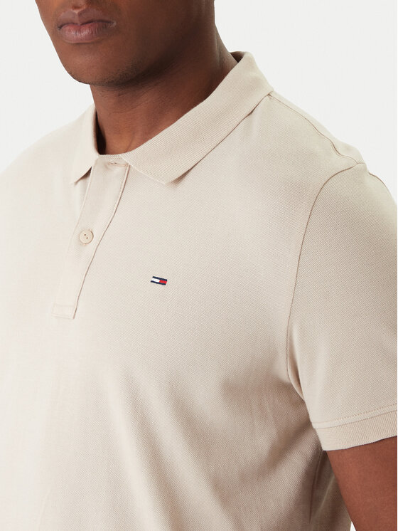 Tommy Jeans Tommy Jeans Polo DM0DM20676 Bež Regular Fit