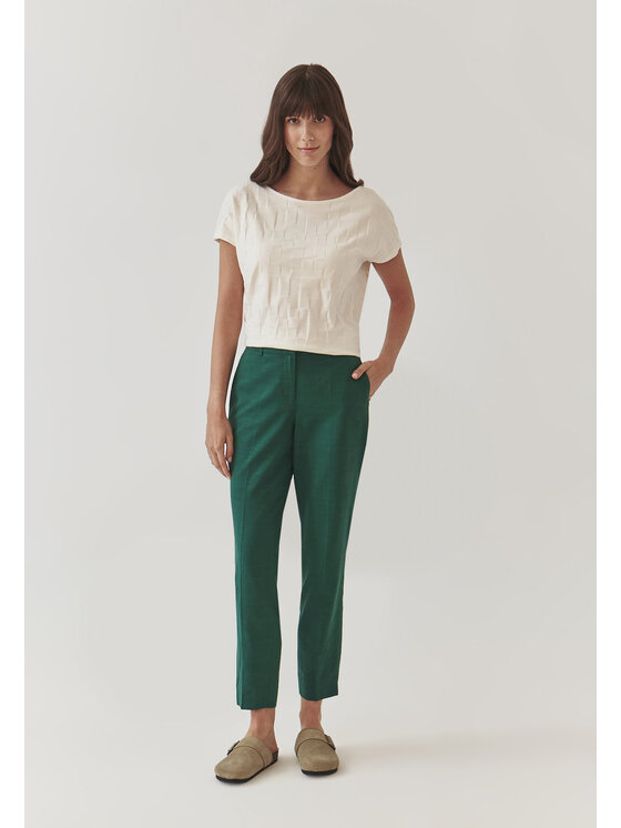 TATUUM TATUUM Spodnie materiałowe KOLIA 2 Zielony Skinny Fit