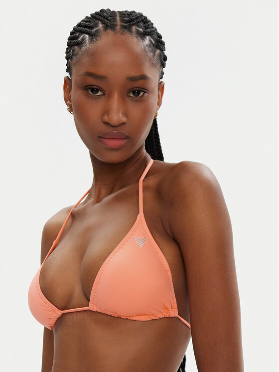 Guess Guess Bikinio viršus E4GJ00 LY00K Oranžinė Regular Fit