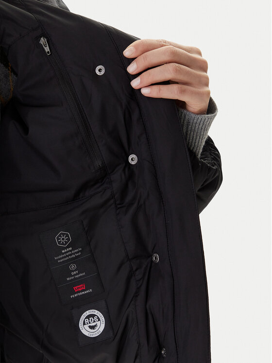 Levi's® Levi's® Пухено яке Western Bubble 003MD-0001 Черен Relaxed Fit