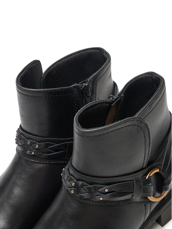 Clarks Clarks Polokozačky Hearth Kaylie 26179613 Černá