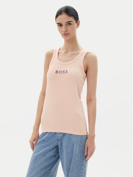 BOSS BOSS Felső C-Ematite 50536985 Narancssárga Slim Fit
