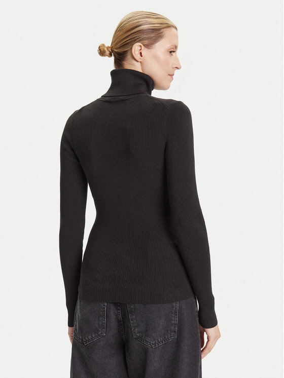 Calvin Klein Jeans Calvin Klein Jeans Rollkragenpullover LV047D350G Schwarz Regular Fit