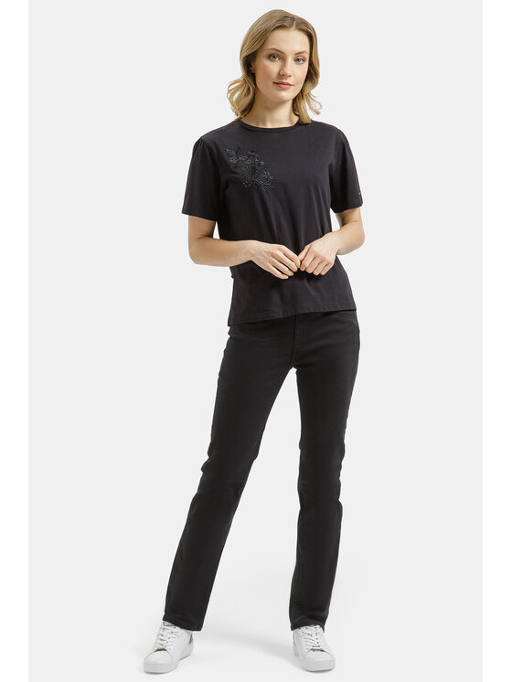 Cross Jeans Cross Jeans T-Shirt 56245-020 Czarny