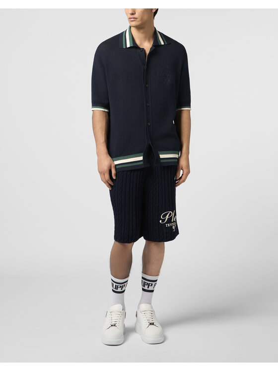 PHILIPP PLEIN PHILIPP PLEIN Polokošile 30482 Tmavomodrá Regular Fit