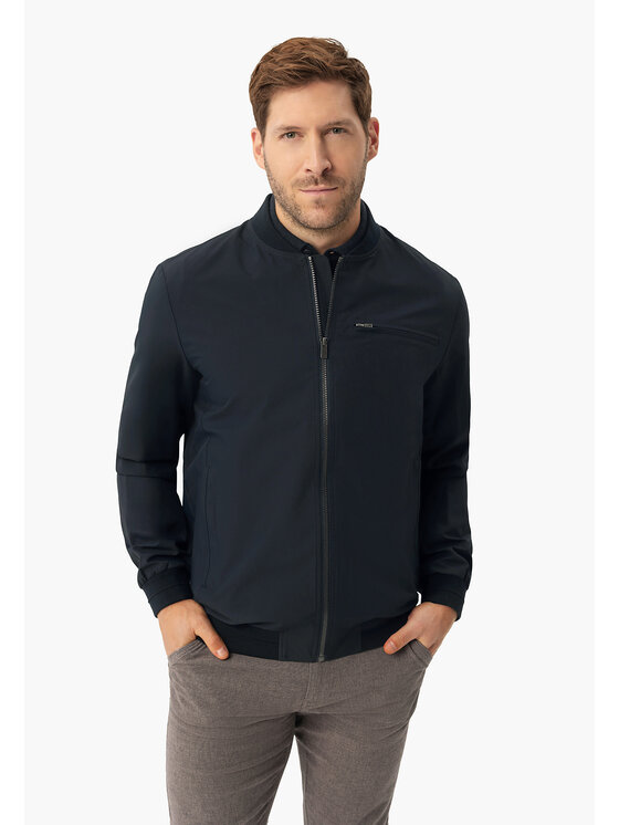 Volcano Volcano Kurtka bomber J-BAZIL Niebieski Regular Fit