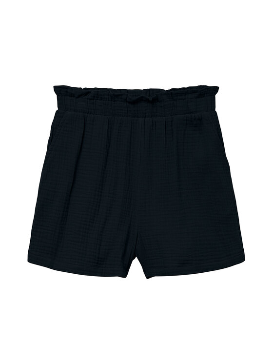 Vero Moda Vero Moda Šortky z materiálu Natali 10279687 Černá Baggy Fit