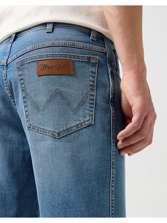 Wrangler Wrangler Szorty jeansowe 112350658 Niebieski Regular Fit