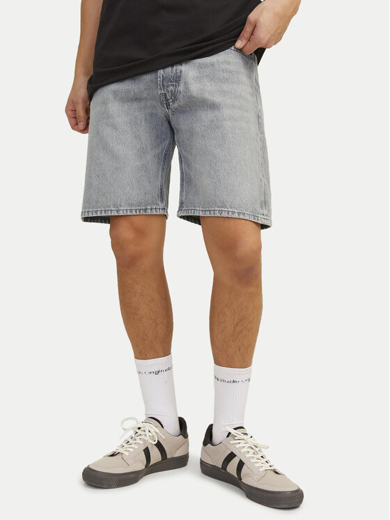 Jack&Jones Jack&Jones Kratke traperice Chris Cooper 12252868 Siva Relaxed Fit
