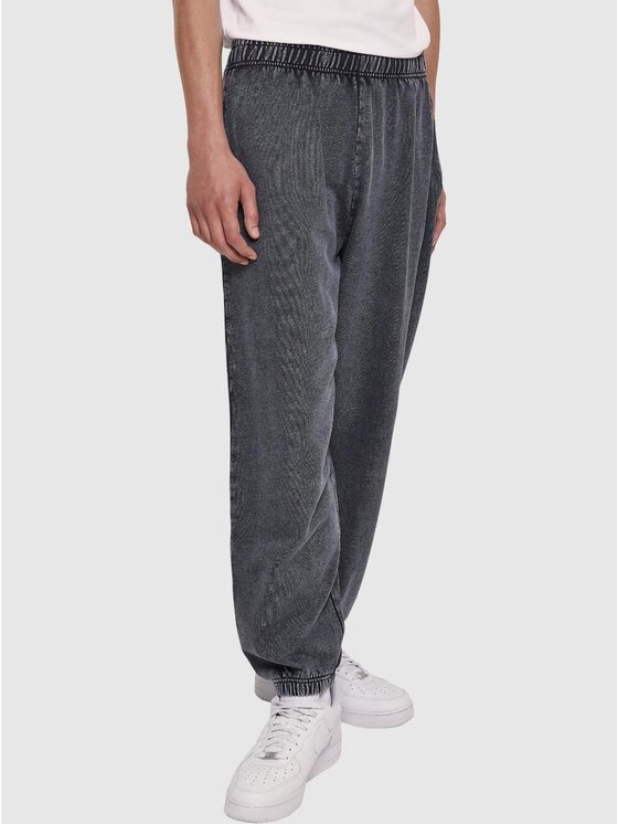 Urban Classics Urban Classics Spodnie dresowe Spodnie Dresowe Męskie Czarne Urban Classic TB6257 L Czarny Loose Fit