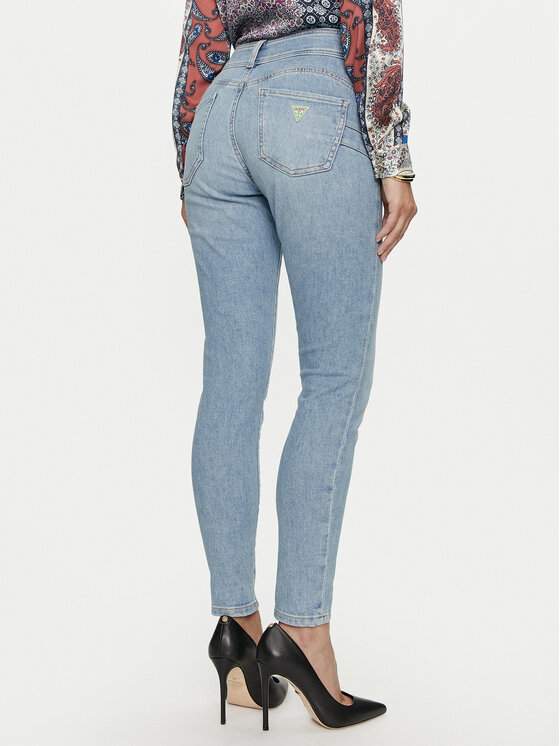 Guess Guess Teksad W4YA34 D52U0 Sinine Skinny Fit