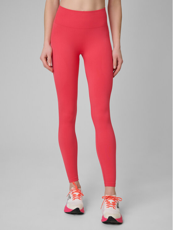 4F 4F Legginsy MULTI ACTIVE Koralowy Slim Fit