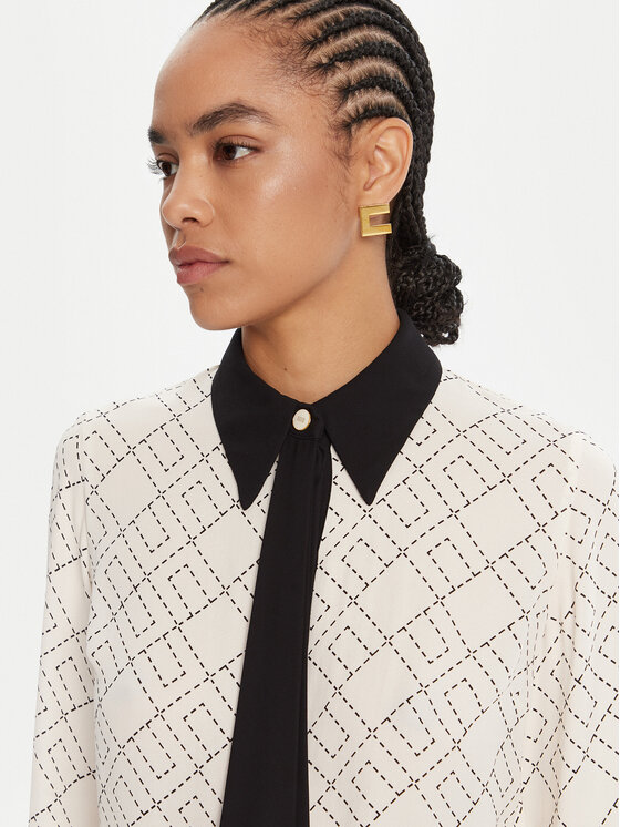 Elisabetta Franchi Elisabetta Franchi Košulja CA-104-56E2-V320 Bijela Regular Fit