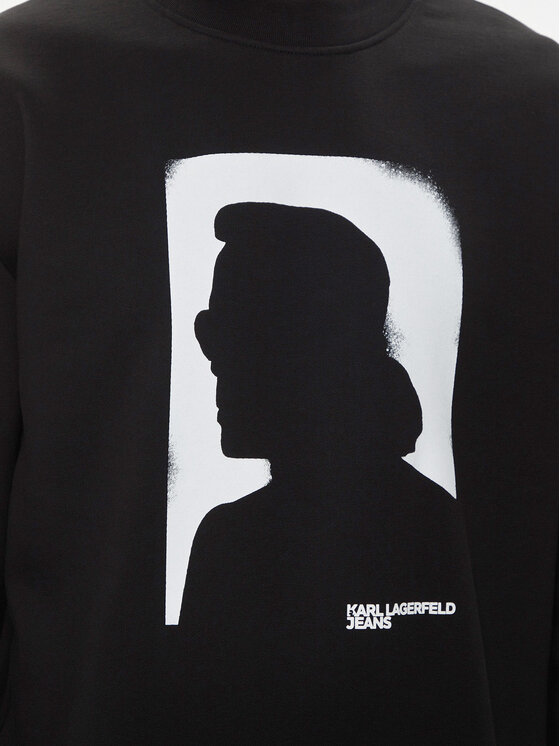 Karl Lagerfeld Jeans Karl Lagerfeld Jeans Sweatshirt 245D1807 Schwarz Regular Fit