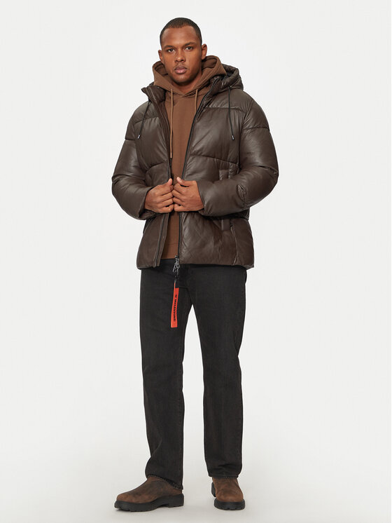 Milestone Milestone Lederjacke Patrick 43104021080 Braun Regular Fit