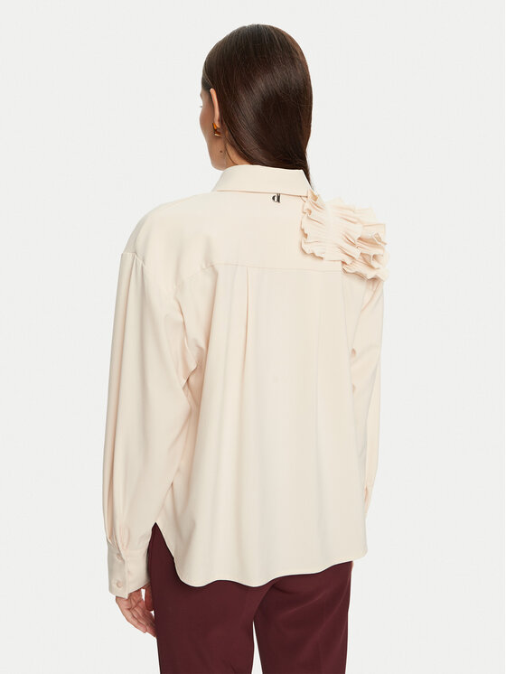Dixie Dixie Marškiniai C319K030A Écru Regular Fit