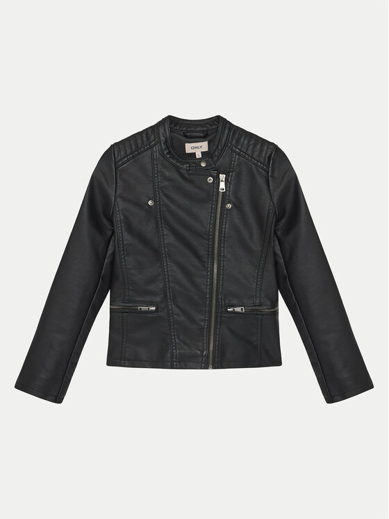 Kids ONLY Kids ONLY Giacca in similpelle Freya 15198182 Nero Regular Fit