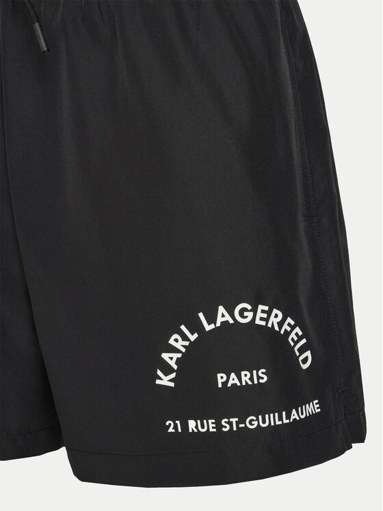 KARL LAGERFELD KARL LAGERFELD Plavecké šortky A1M46054 Čierna Regular Fit