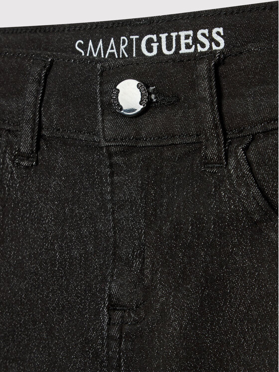 Guess Guess Szorty jeansowe J2RD12 WE5X0 Czarny Regular Fit