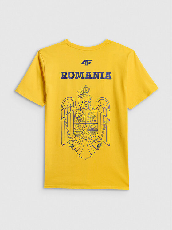 4F 4F T-Shirt TEAMWEAR Żółty Regular Fit