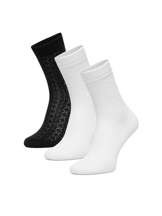 Nine West Nine West Hosszú zoknik CEO_BR_NW_25077_W_AW25 (3 PACK) Fehér