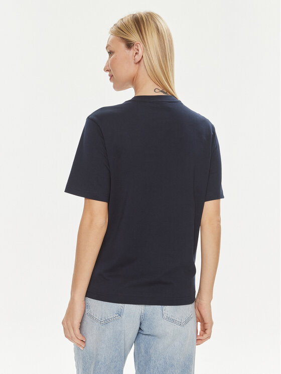 Lacoste Lacoste T-Shirt TF7215 Tmavomodrá Loose Fit