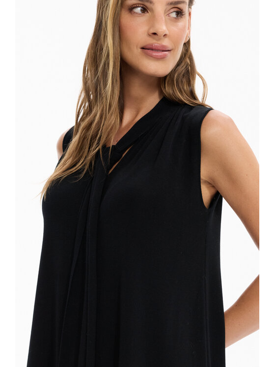 Deni Cler Milano Deni Cler Milano Top T-DC-0058-F5-10-90-1 Czarny Regular Fit