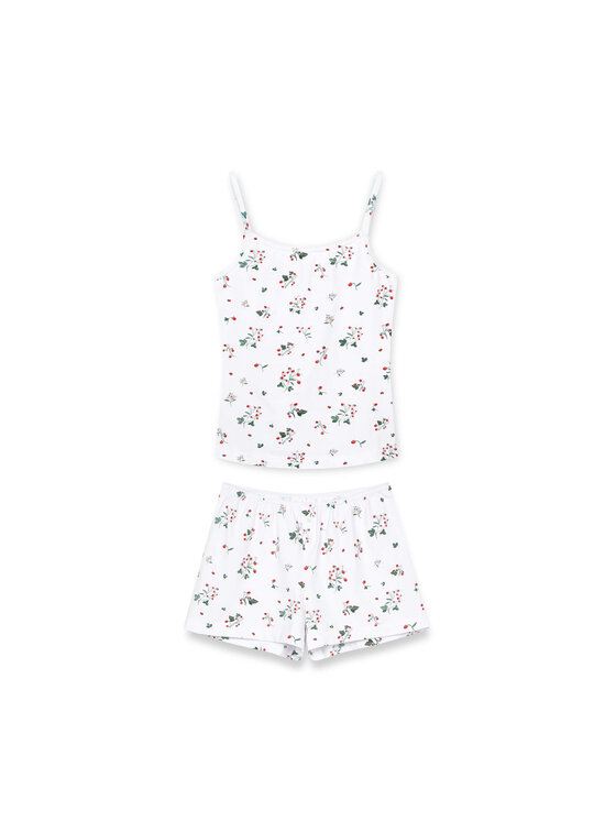 White pocket White pocket Piżama na ramiączkach Biały Regular Fit