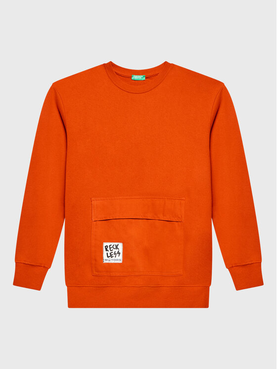 United Colors Of Benetton United Colors Of Benetton Pulóver 3J74C106M Piros Regular Fit