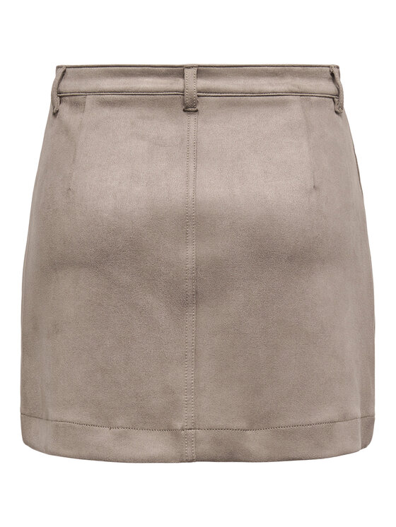 ONLY ONLY Rock aus Kunstleder Amazing 15351289 Beige Slim Fit