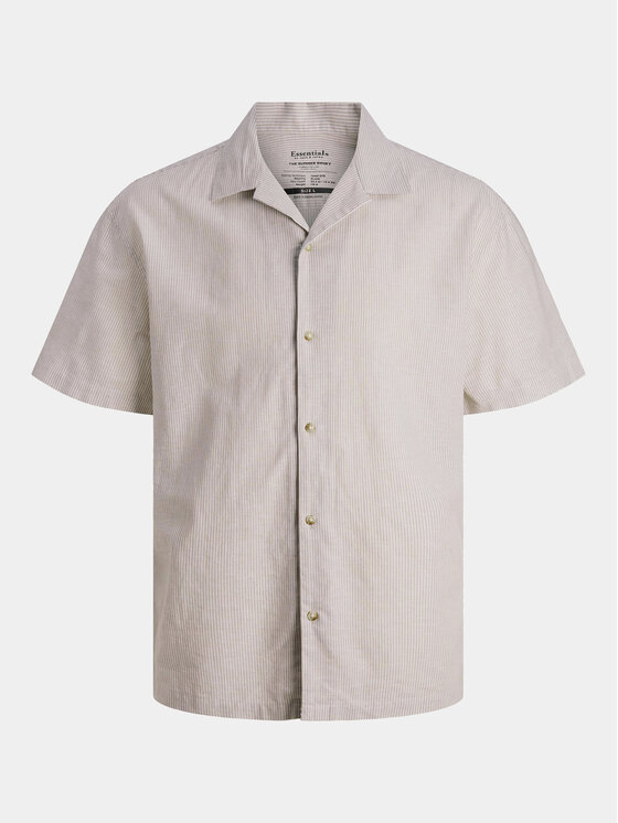 Jack&Jones Jack&Jones Πουκάμισο Summer 12248382 Μπεζ Relaxed Fit