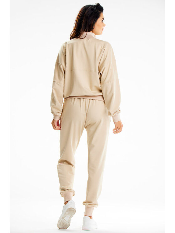 Infinite You Infinite You Dámské kalhoty M317 Béžová Basic Fit
