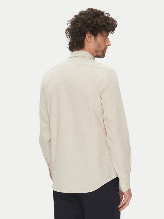 La Martina La Martina Särk Alvin MAC006 TL141 Beež Regular Fit