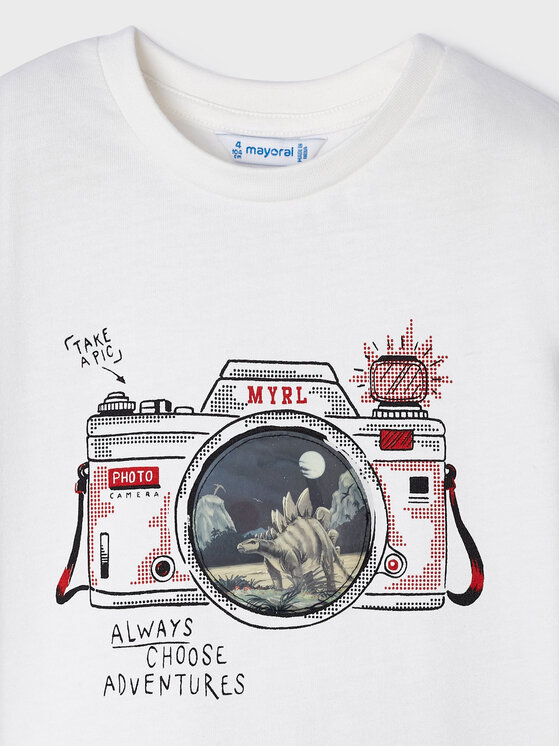 Mayoral Mayoral T-krekls 3003 Balts Regular Fit