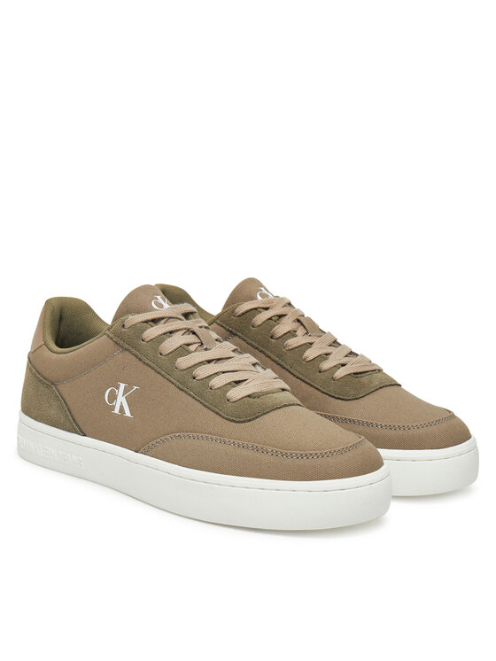 Calvin Klein Jeans Calvin Klein Jeans Снікерcи Classic Cupsole Mg Canvas YM0YM01218 Зелений