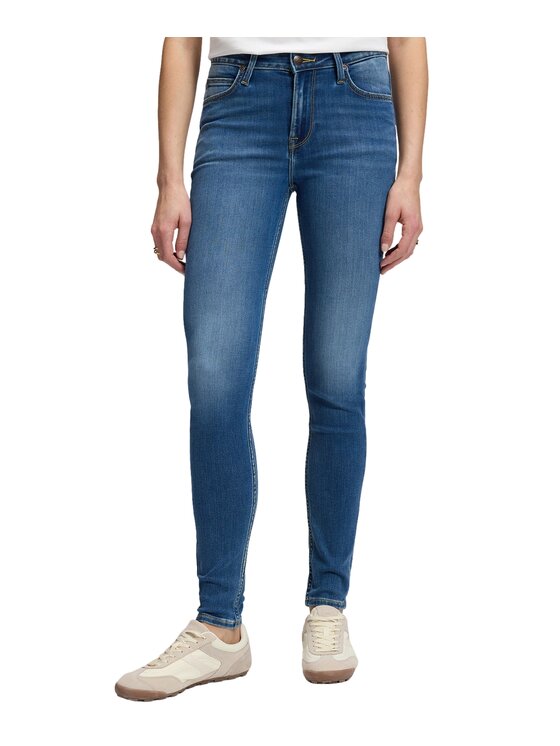 Lee Lee Jeansy 112385757 Niebieski Skinny Fit