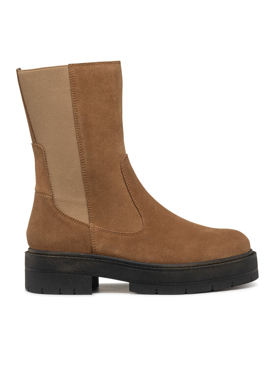 Geox Geox Polokozačky D Spherica Ec7 D36VDK 00022 C6372 Hnědá